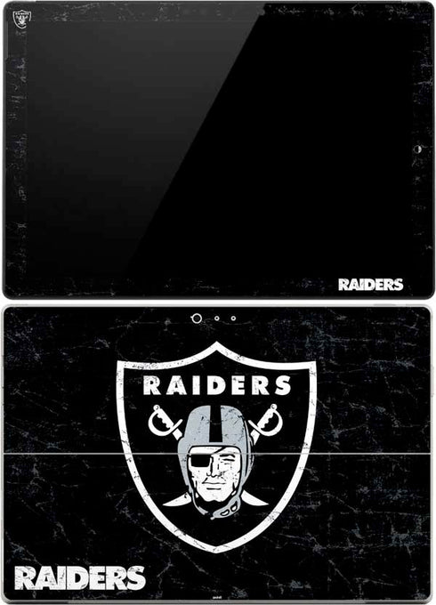 NFL Las Vegas Raiders Distressed Surface Pro (2017) Skin